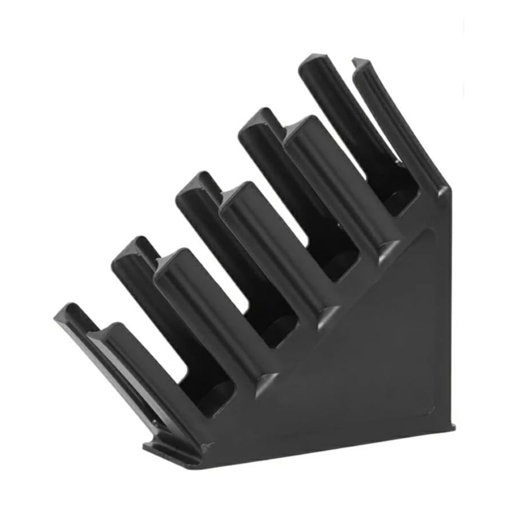 ABS Fibre Slanting 4 Slot Cup Holder - Black