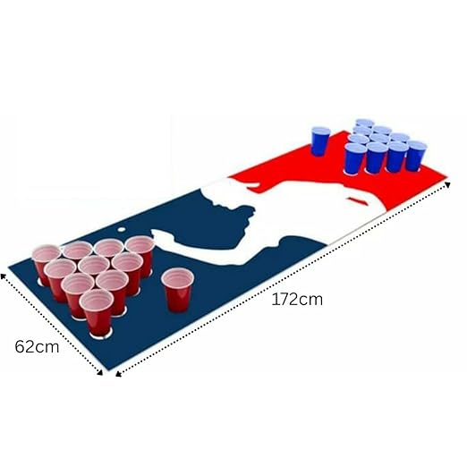 Beer Pong Game Set with Table Mat (22 Cups & 4 Balls) — view 2