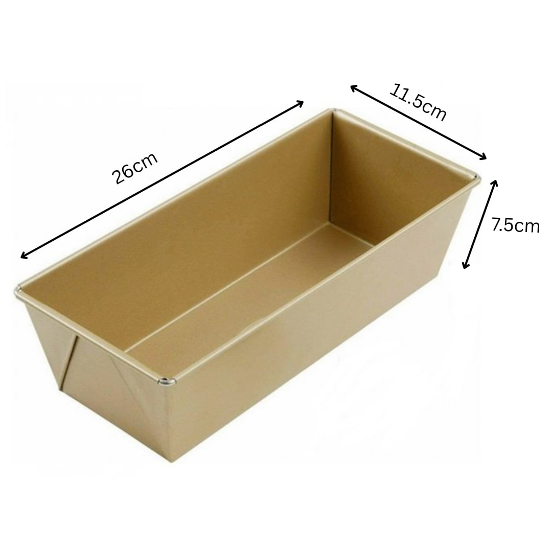 Rectangle Premium Teflon Coated Golden Brown Bread Mould — view 2