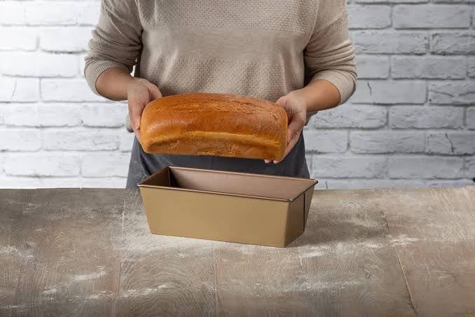 Rectangle Premium Teflon Coated Golden Brown Bread Mould — view 3