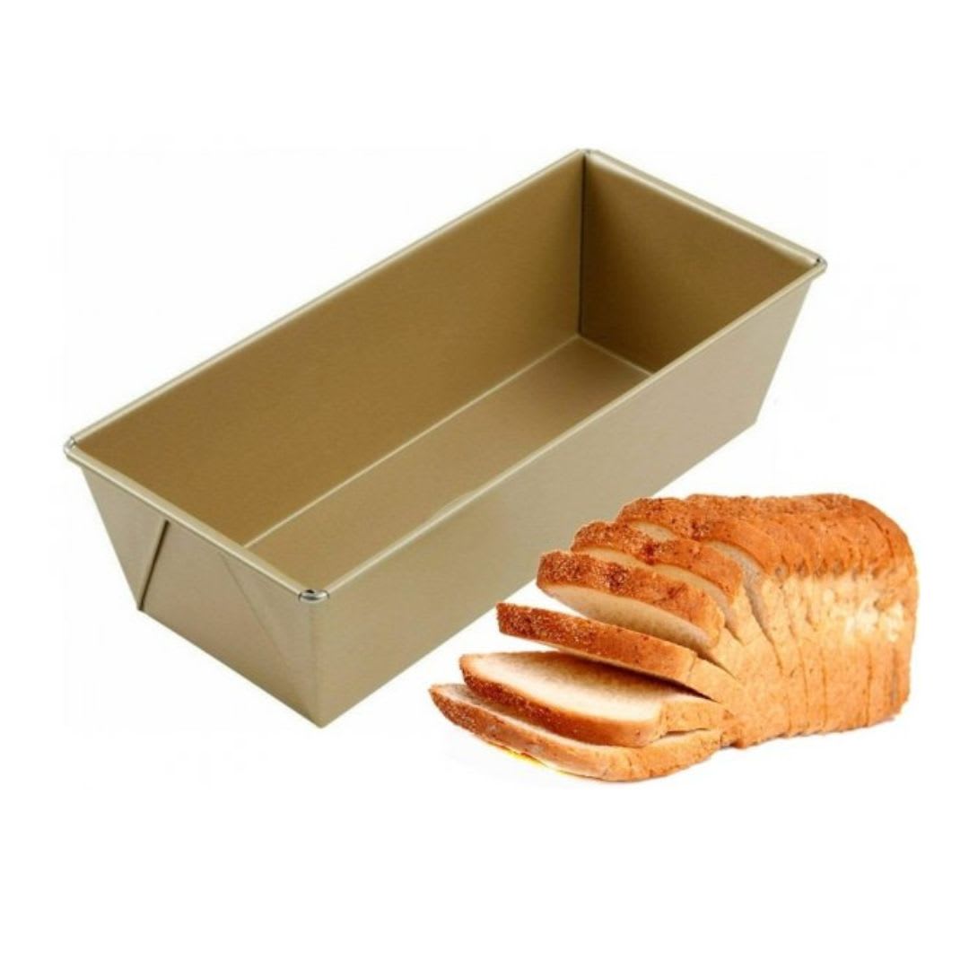 Rectangle Premium Teflon Coated Golden Brown Bread Mould — view 5