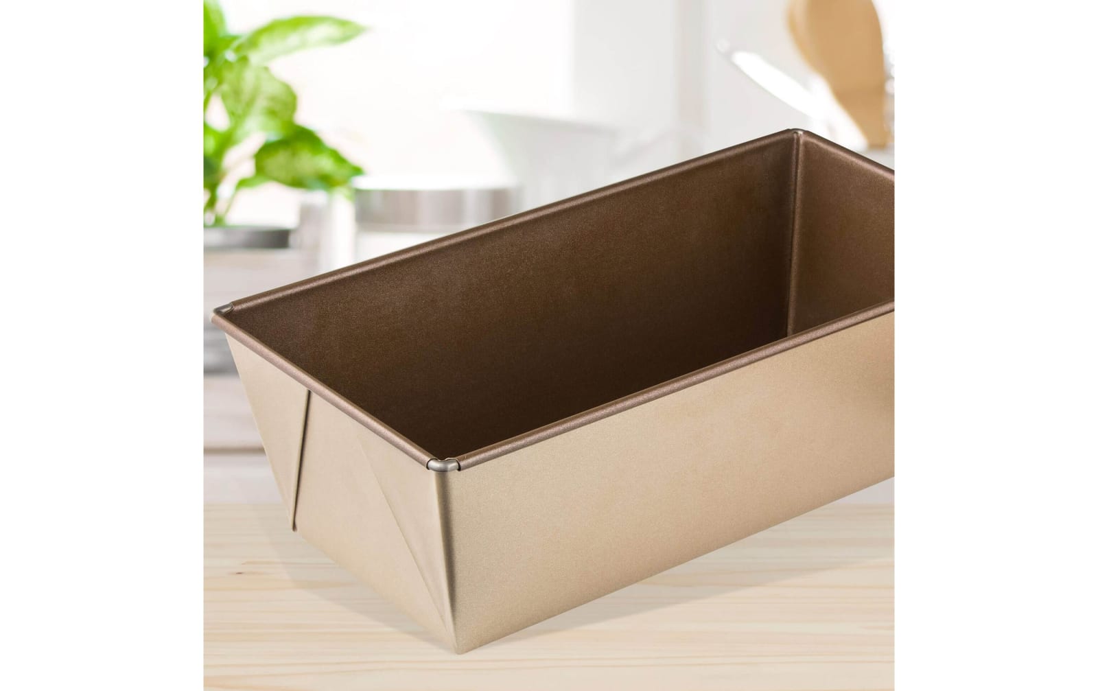 Rectangle Premium Teflon Coated Golden Brown Bread Mould — view 6