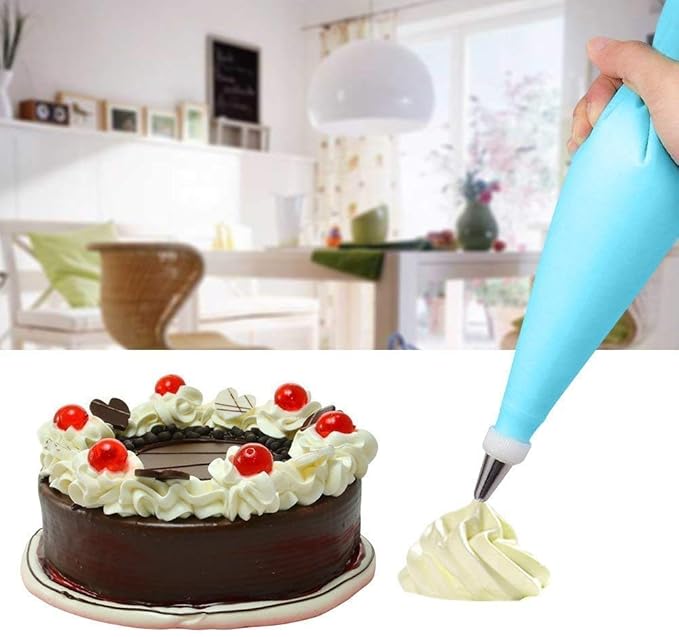 SS Russian Nozzle 12pc with Silicon Piping Bag — view 4