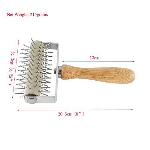 Wooden Handle SS Pizza Docker — view 2