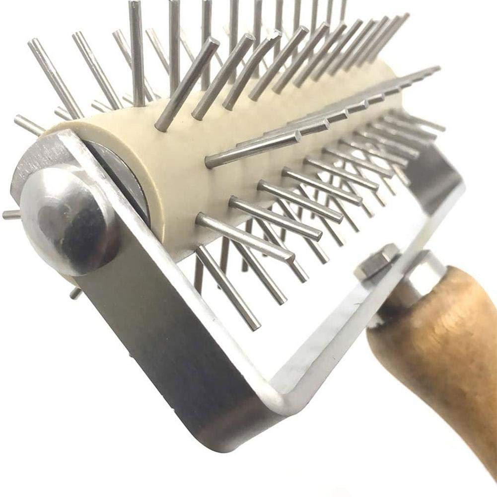 Wooden Handle SS Pizza Docker — view 4