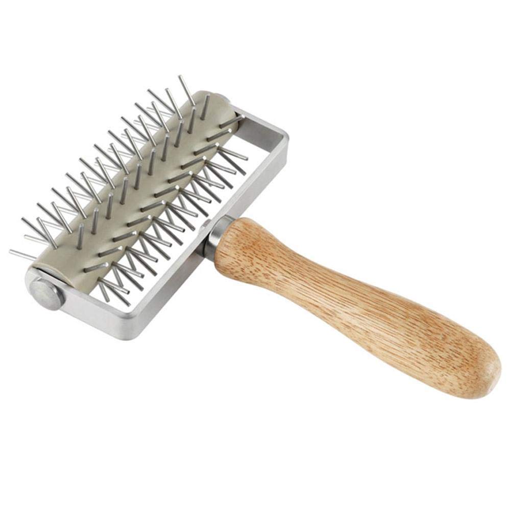 Wooden Handle SS Pizza Docker — view 5