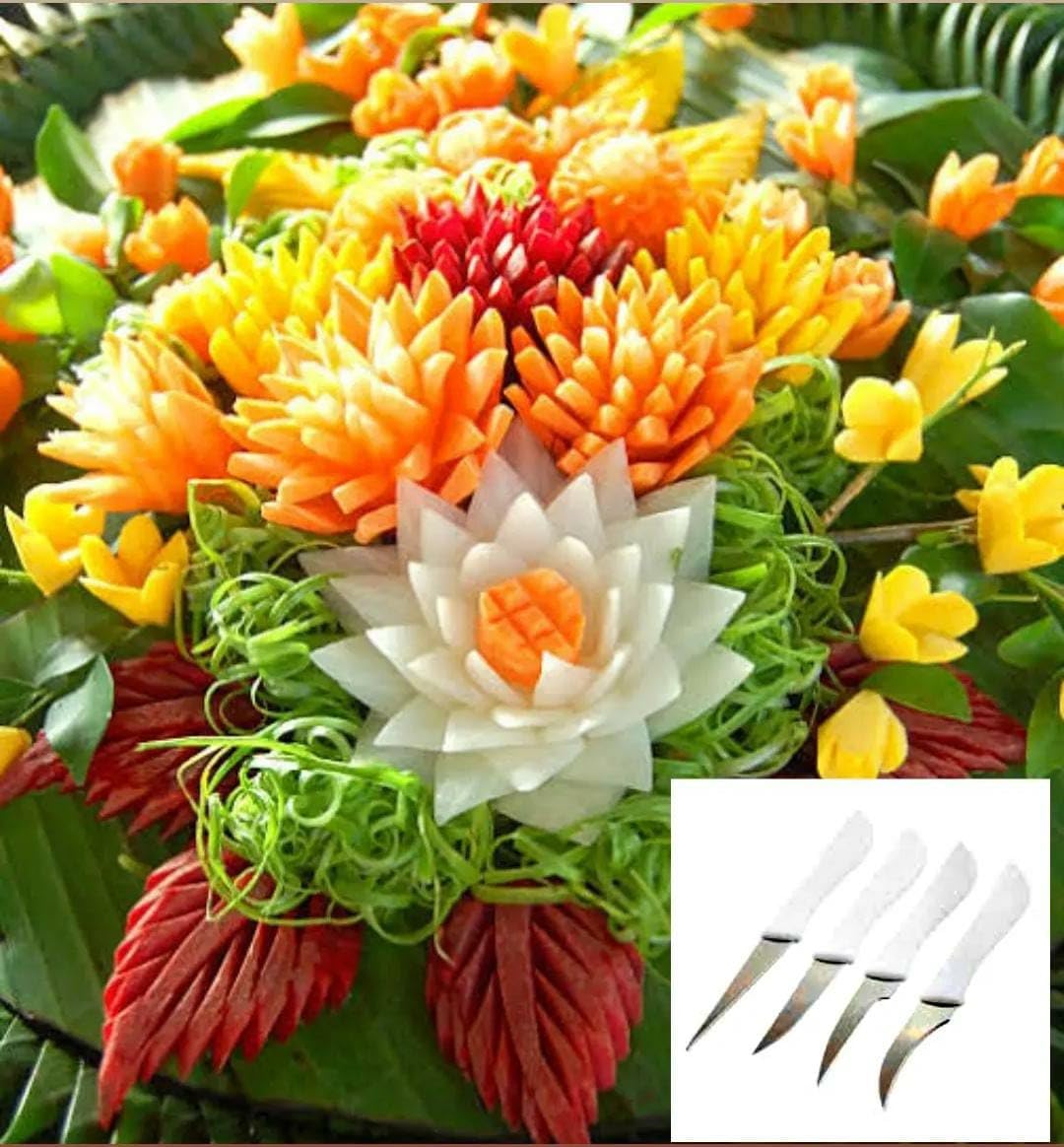 Plastic Handle Carving Knives 4PP — view 3