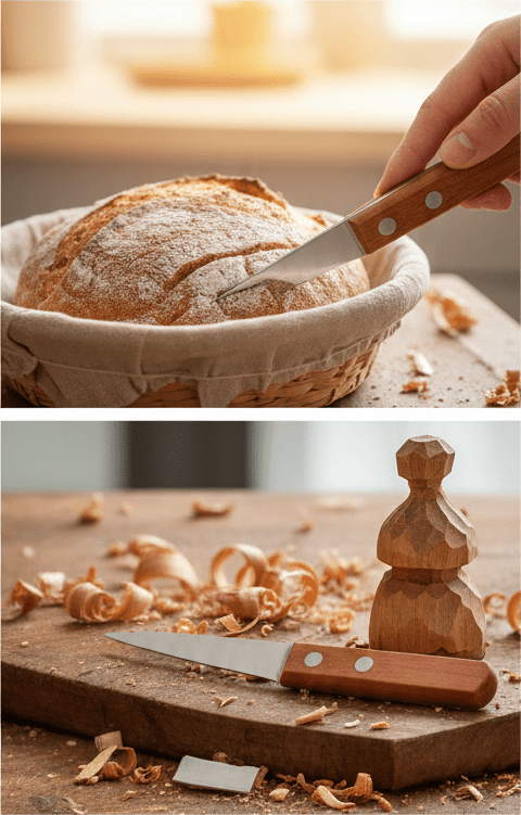 Wooden Handle Kitchen Carving Knife 237 — view 4