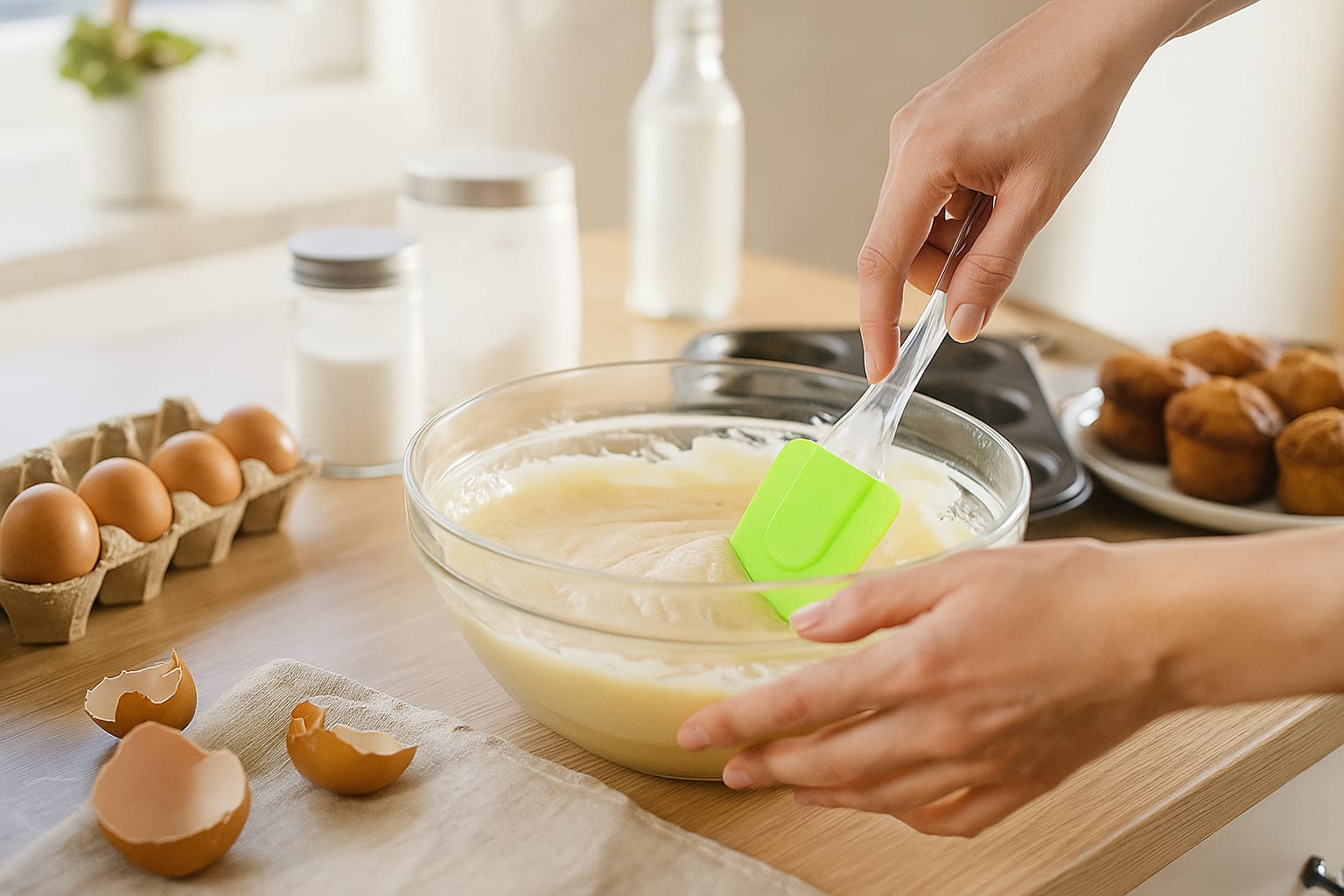Acrylic Handle Silicon Spatula 23cm — view 3