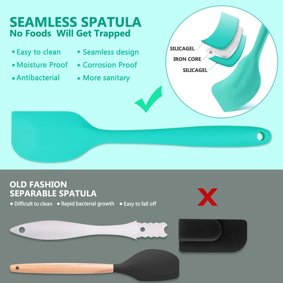 Full Silicon Super Heavy Spatula 28cm — view 5