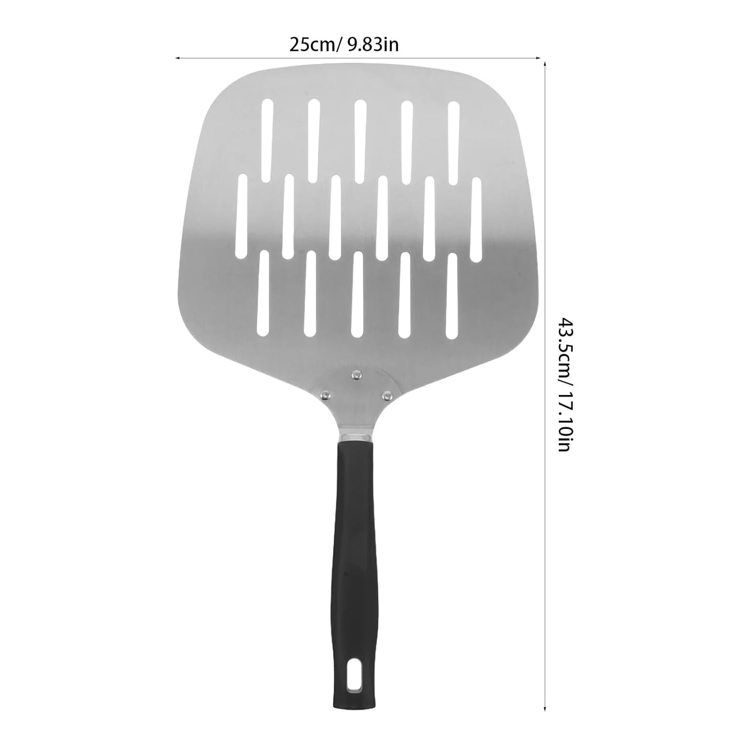Plastic Black Handle SS Square Lifter 25x25cm — view 2