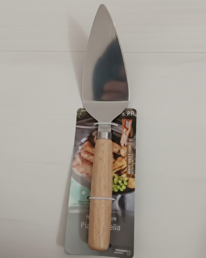 Wooden Round Handle SS Triangle Lifter with One Side Sharp - No.21 — view 5