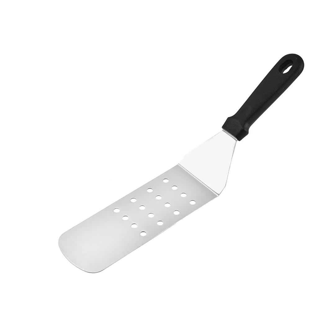 Plastic Black Handle SS Rectangle Lifter with Holes - No.67
