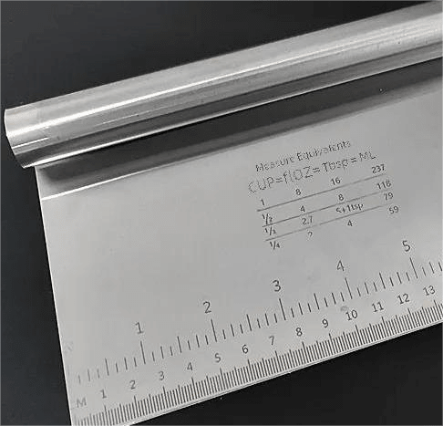 Full SS Dough Scraper with Markings 15cm — view 8