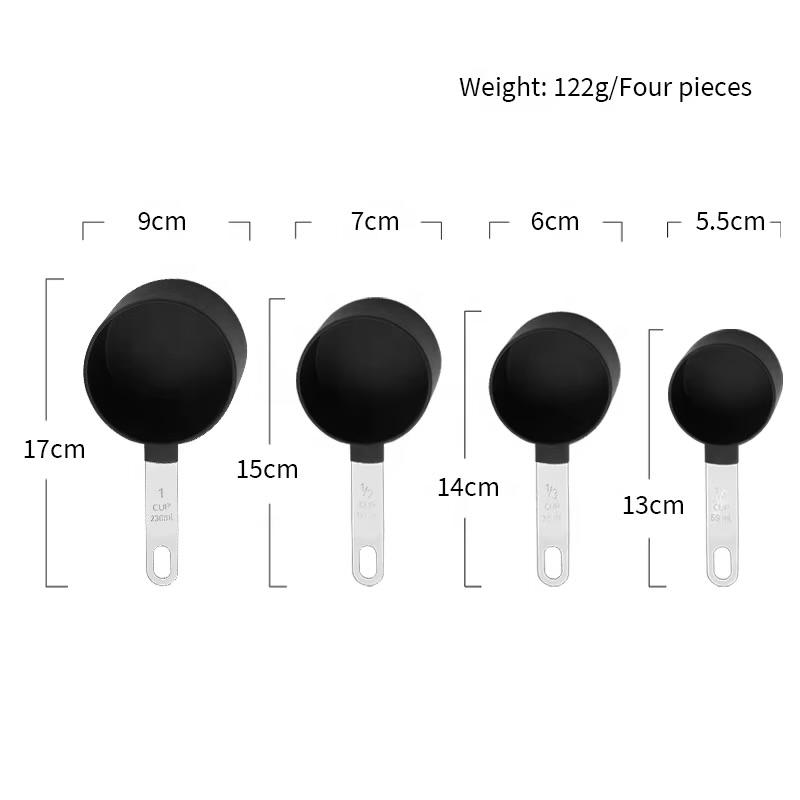 SS Handle Plastic Measuring Cup 4PP — view 2