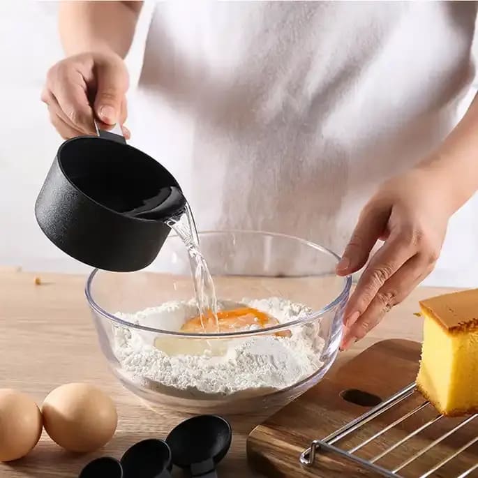 SS Handle Plastic Measuring Cup 4PP — view 3