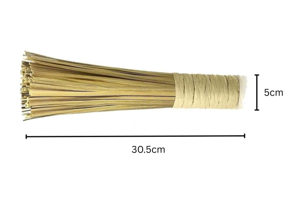 Regular Wooden Chinese Broom with Wooden Handle — view 2