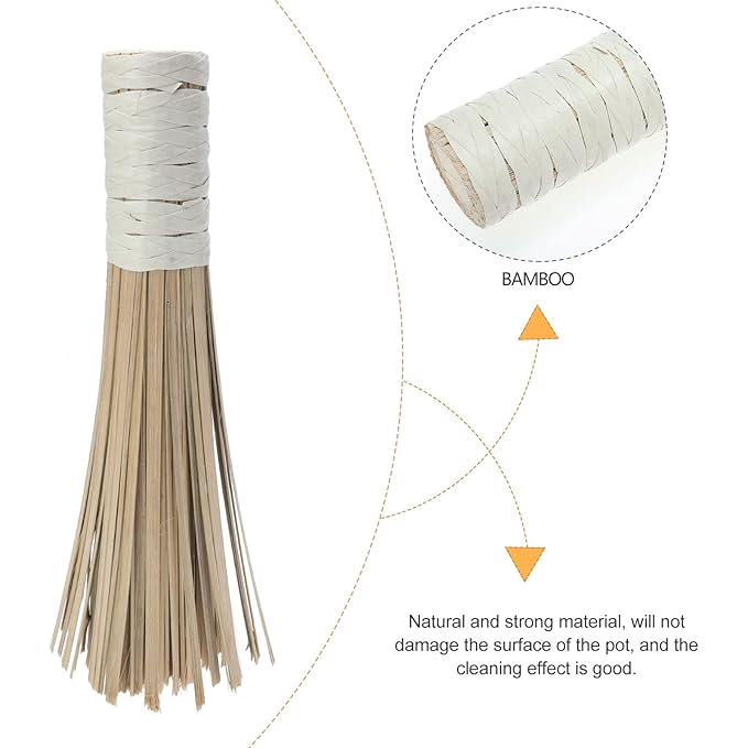 Regular Wooden Chinese Broom with Wooden Handle — view 7