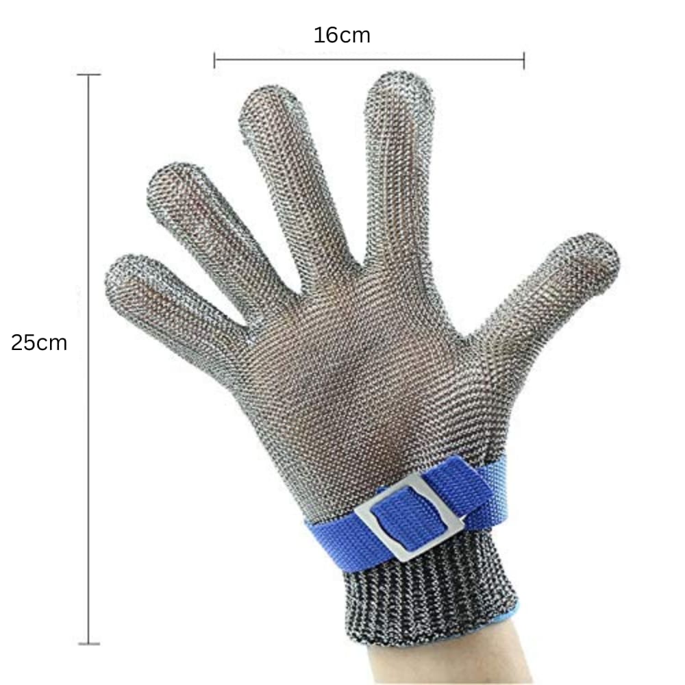 Metal Wired Cut Resistant Prodective Hand Gloves XL — view 2