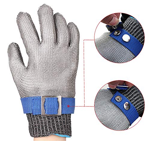 Metal Wired Cut Resistant Prodective Hand Gloves XL — view 5
