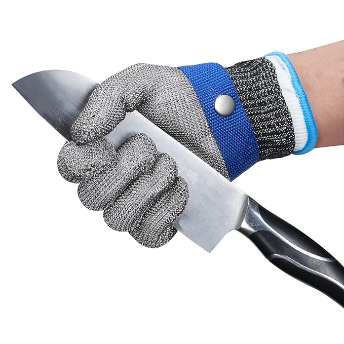 Metal Wired Cut Resistant Prodective Hand Gloves XL — view 7