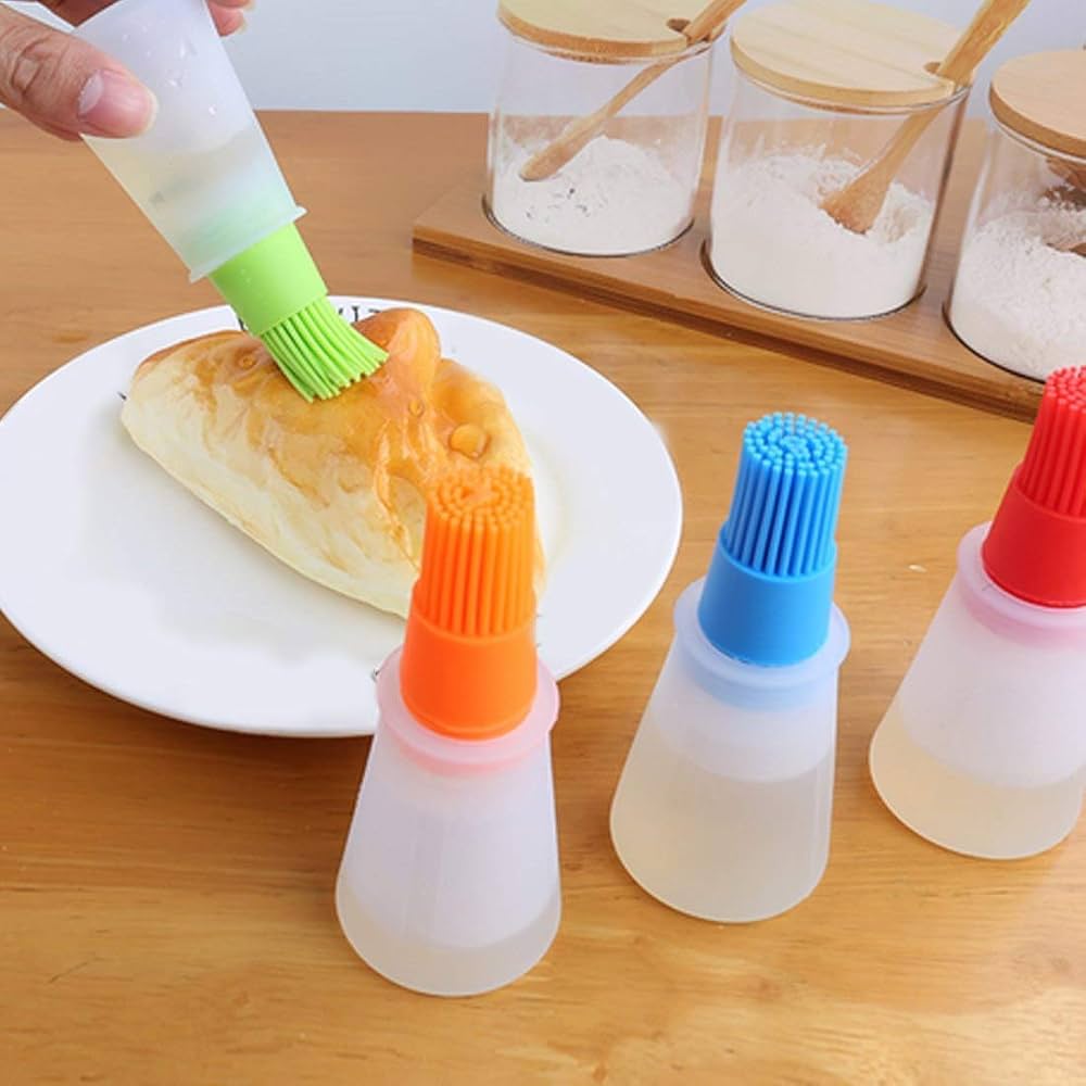 Silicone Oil Bottle + Brush - Mix Colour — view 3