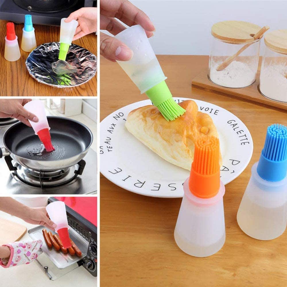 Silicone Oil Bottle + Brush - Mix Colour — view 4