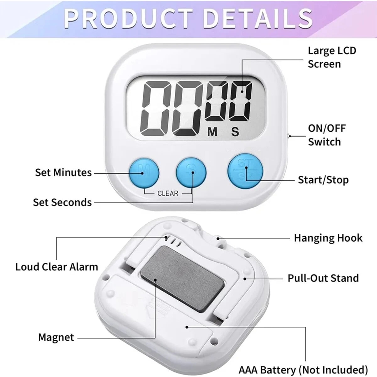 Digital Kitchen Timer — view 7