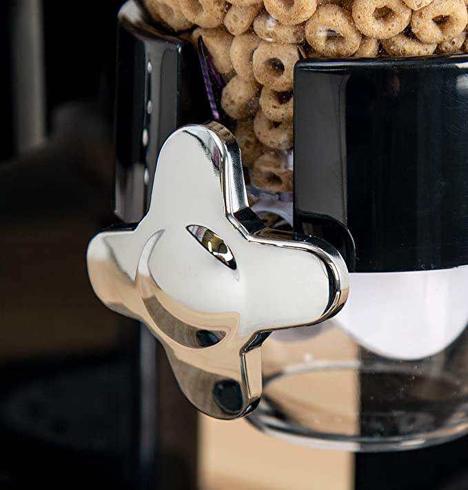 Plastic Black Cereal Dispenser - Double 3.5L + 3.5L — view 6