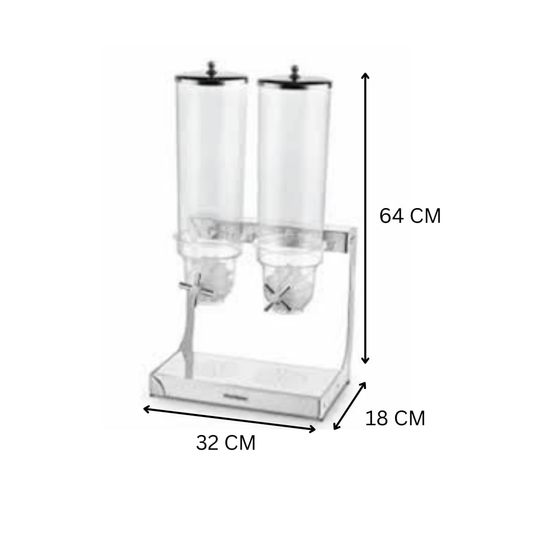 SS Cereal Dispenser - Double 4L + 4L — view 2