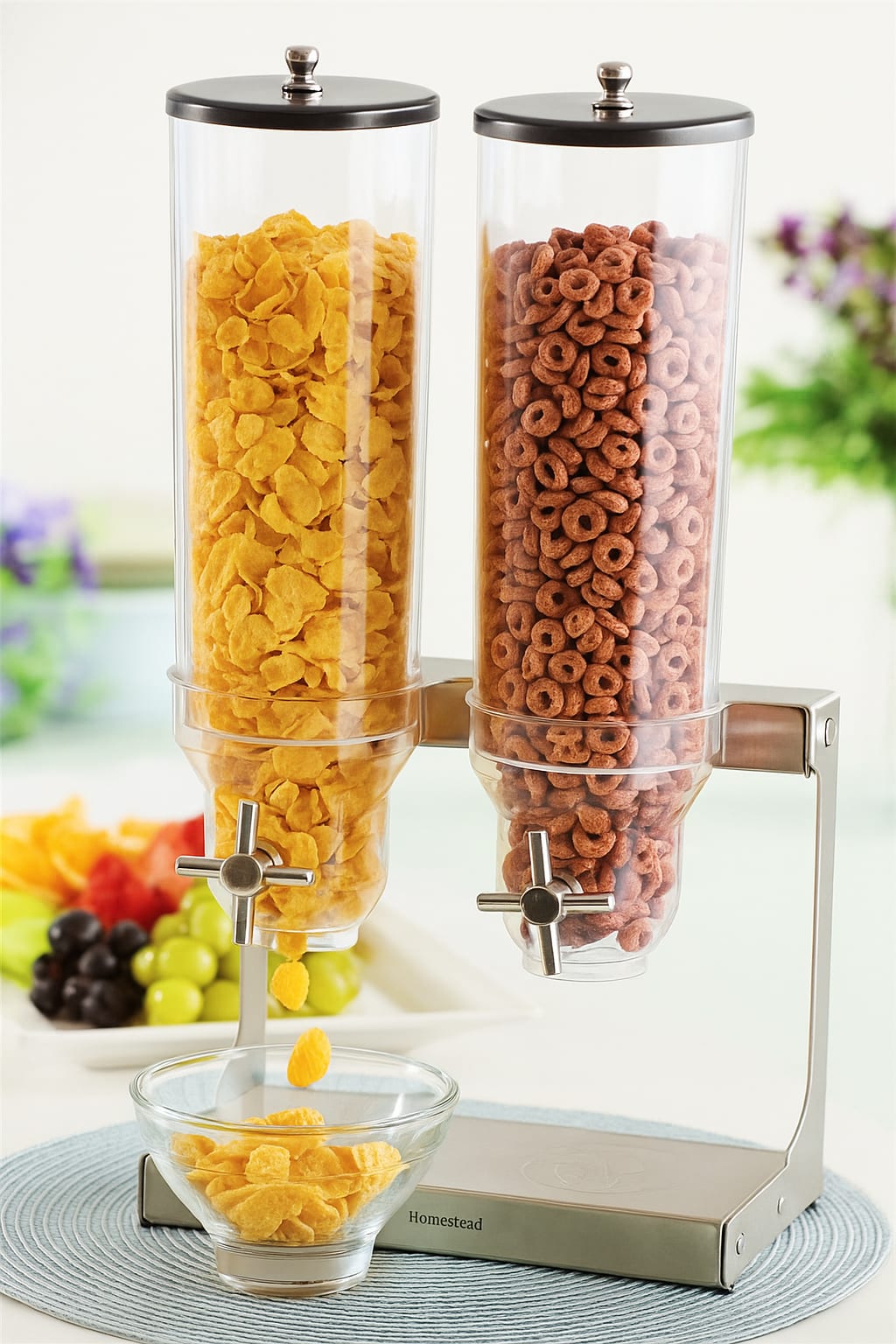 SS Cereal Dispenser - Double 4L + 4L — view 3