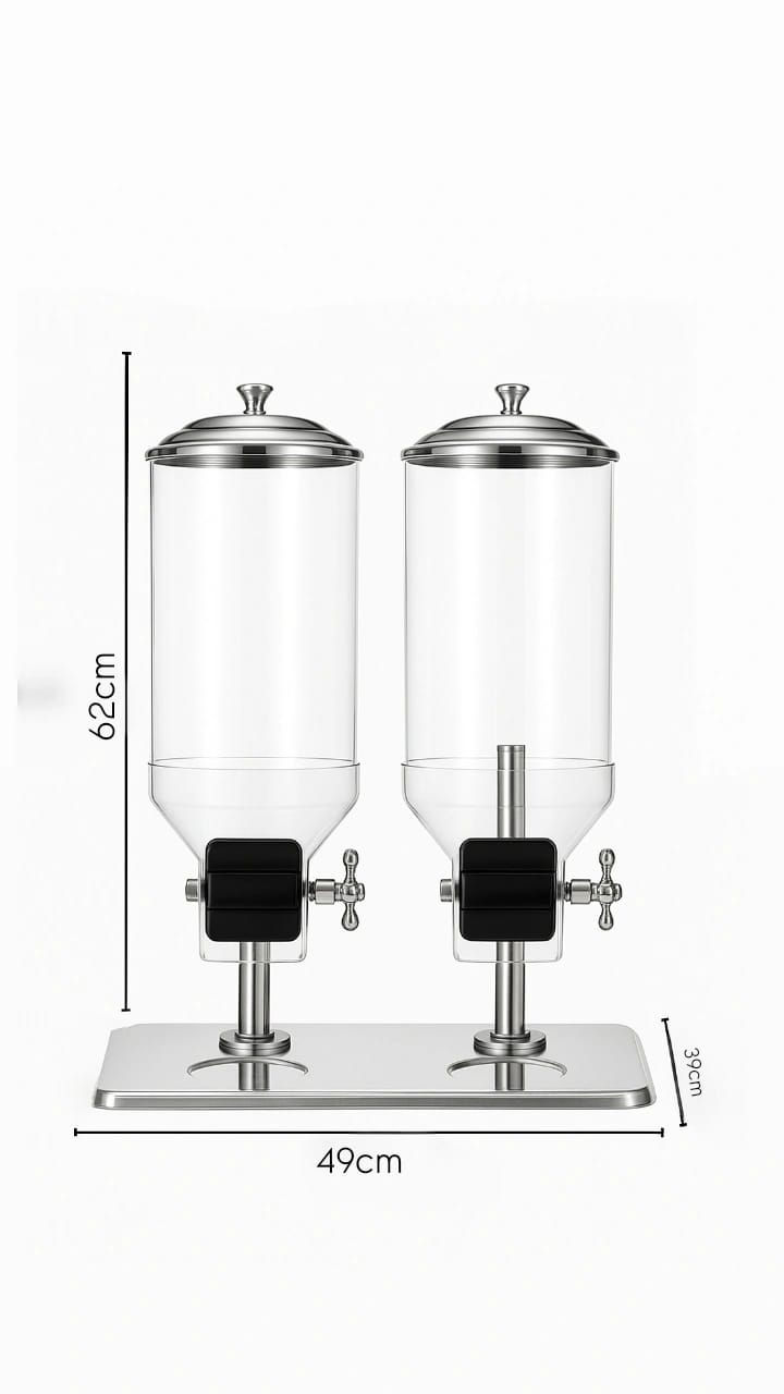 SS Cereal Dispenser - Double 9L + 9L — view 2