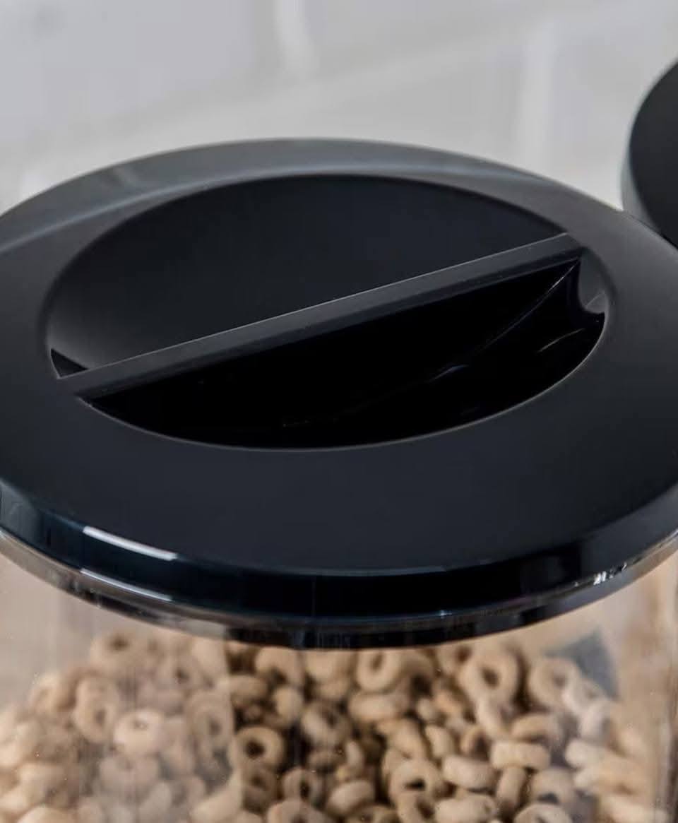 Spare for Plastic Black Cereal Dispenser 3.5L - Plastic Lid — view 2