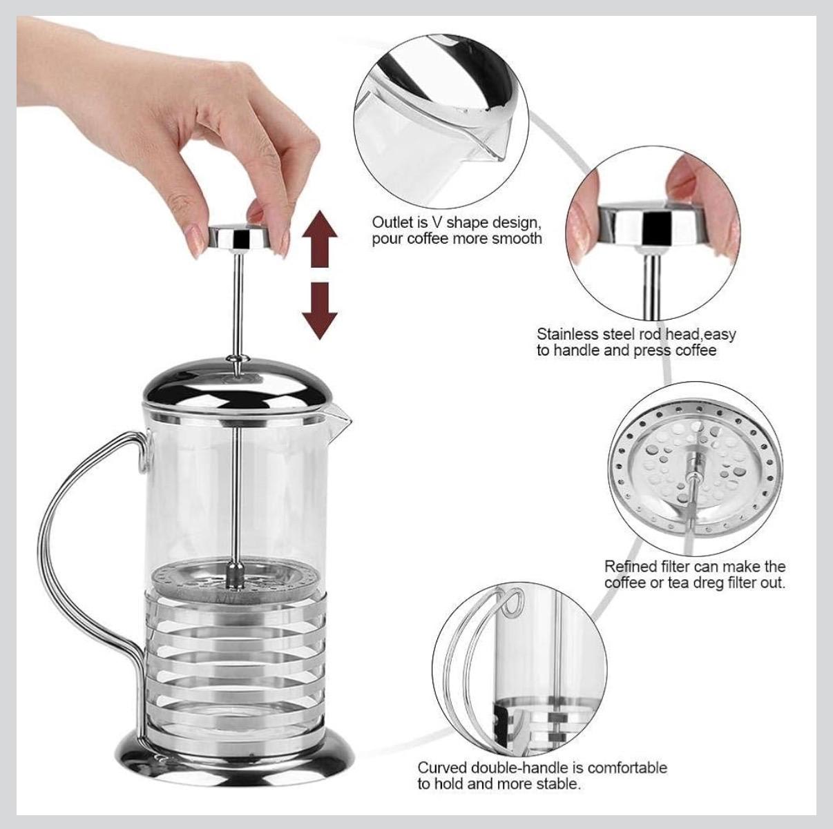 SS Coffee Plunger - Eco 350ml — view 6