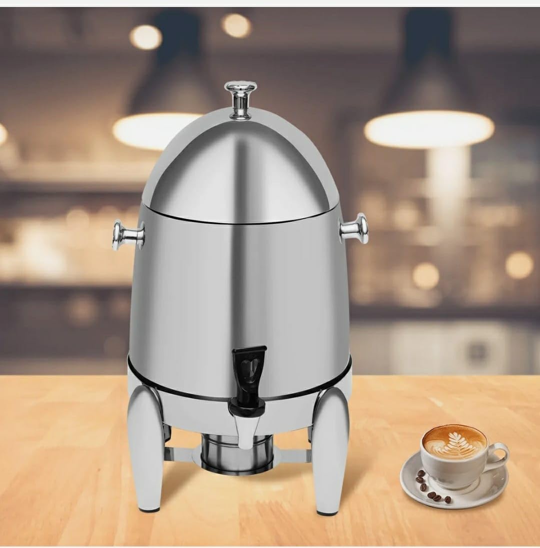Full SS Tea/Coffee/Panipuri Urn Dispenser 12L- Hot Gel Based + Cold SS Ice Stick - Dome Shaped — view 7