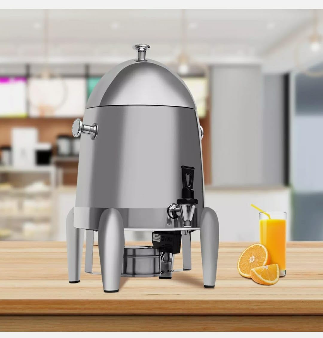 Full SS Tea/Coffee/Panipuri Urn Dispenser 12L- Hot Gel Based + Cold SS Ice Stick - Dome Shaped — view 8