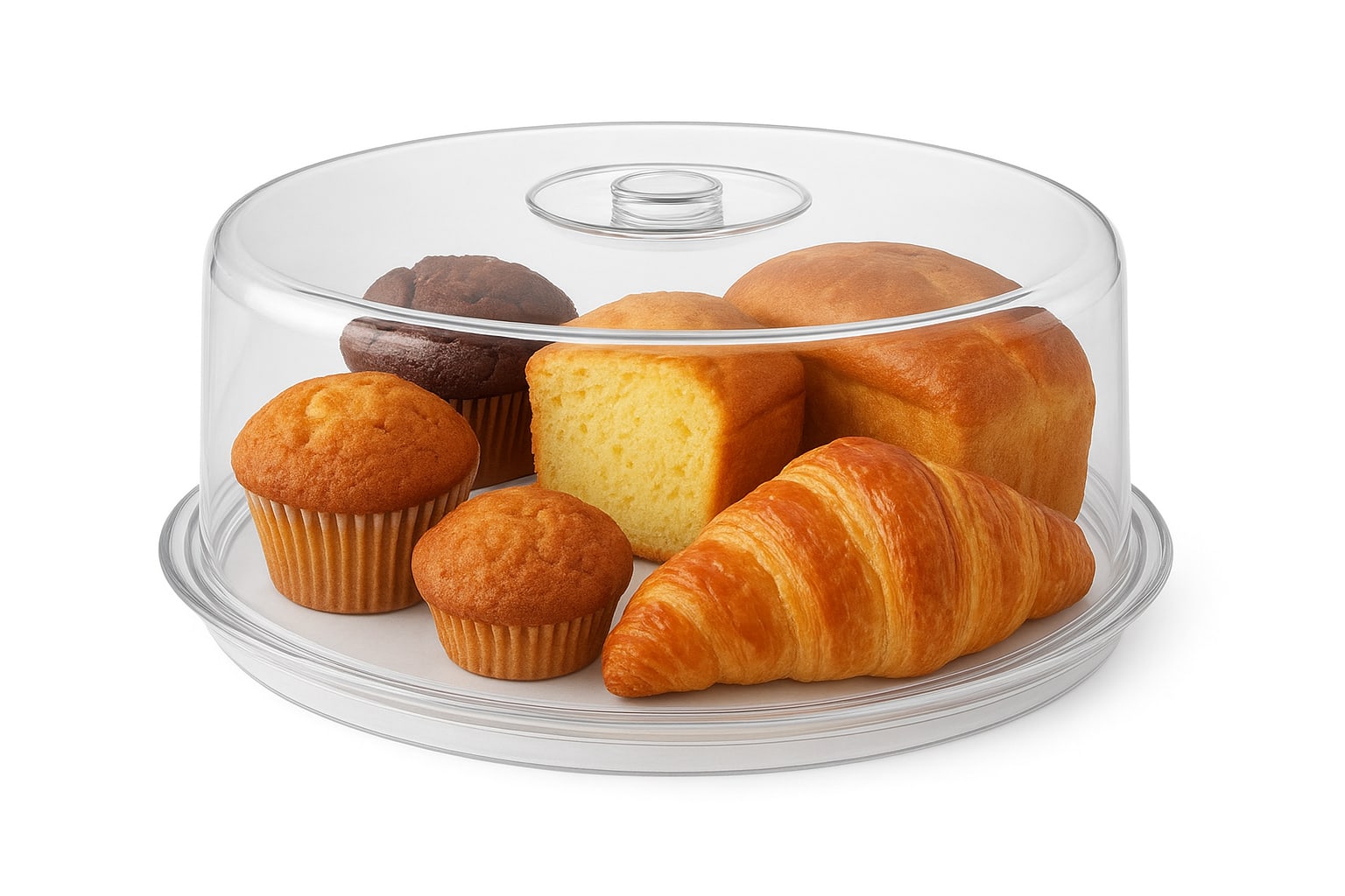 Spares for Wooden Bamboo Round Base - Acrylic Lid — view 3