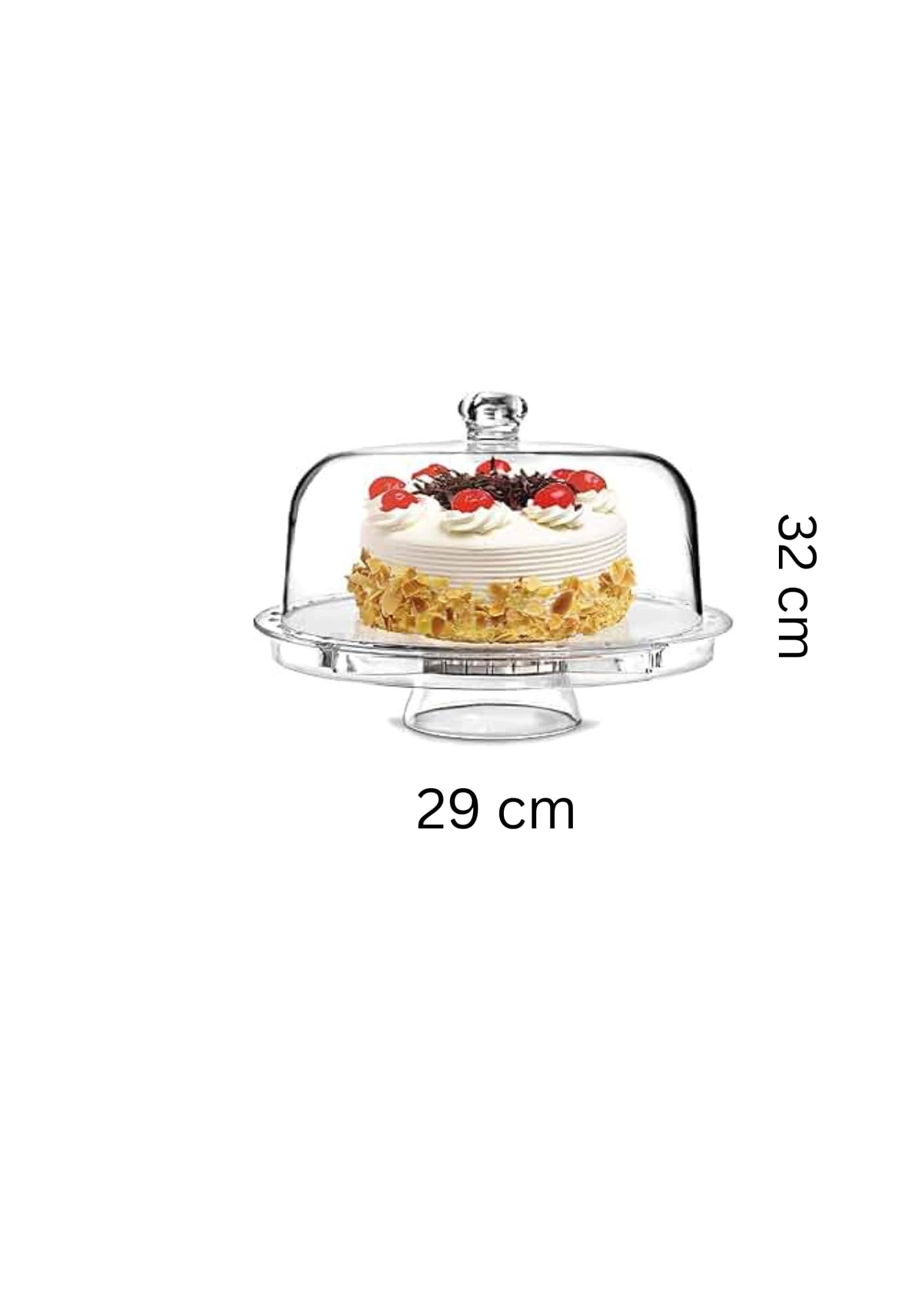 PC Transparent Round Multifunctional Cake Box — view 2