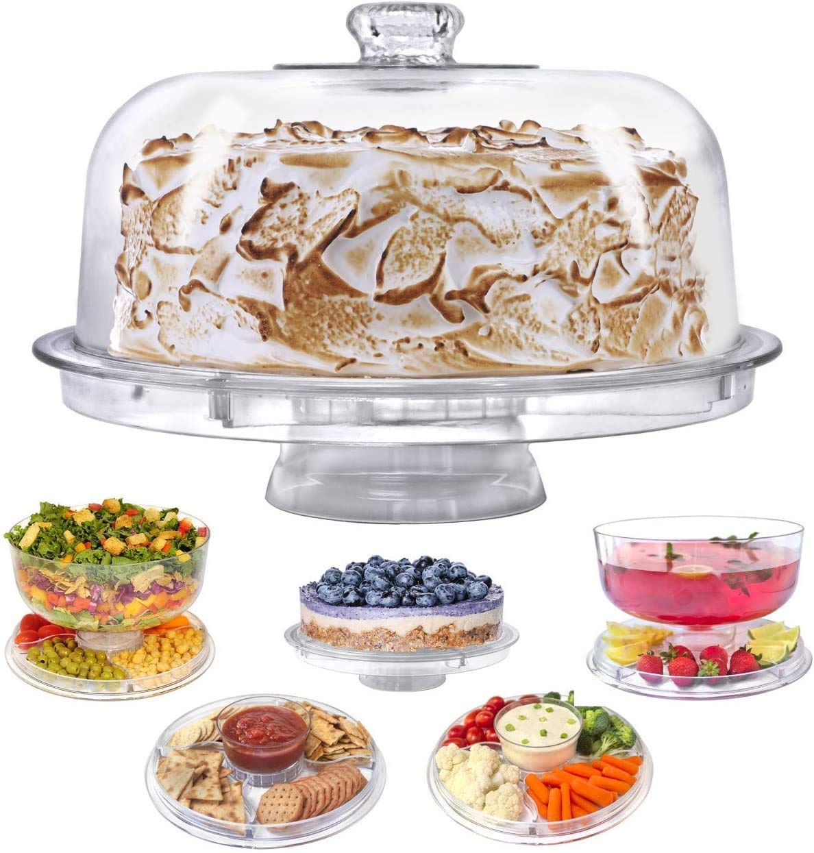 PC Transparent Round Multifunctional Cake Box — view 3