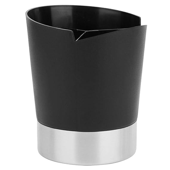 Plastic Straw + Cutlery Holder 3 Compartments with SS Base - Black — view 8