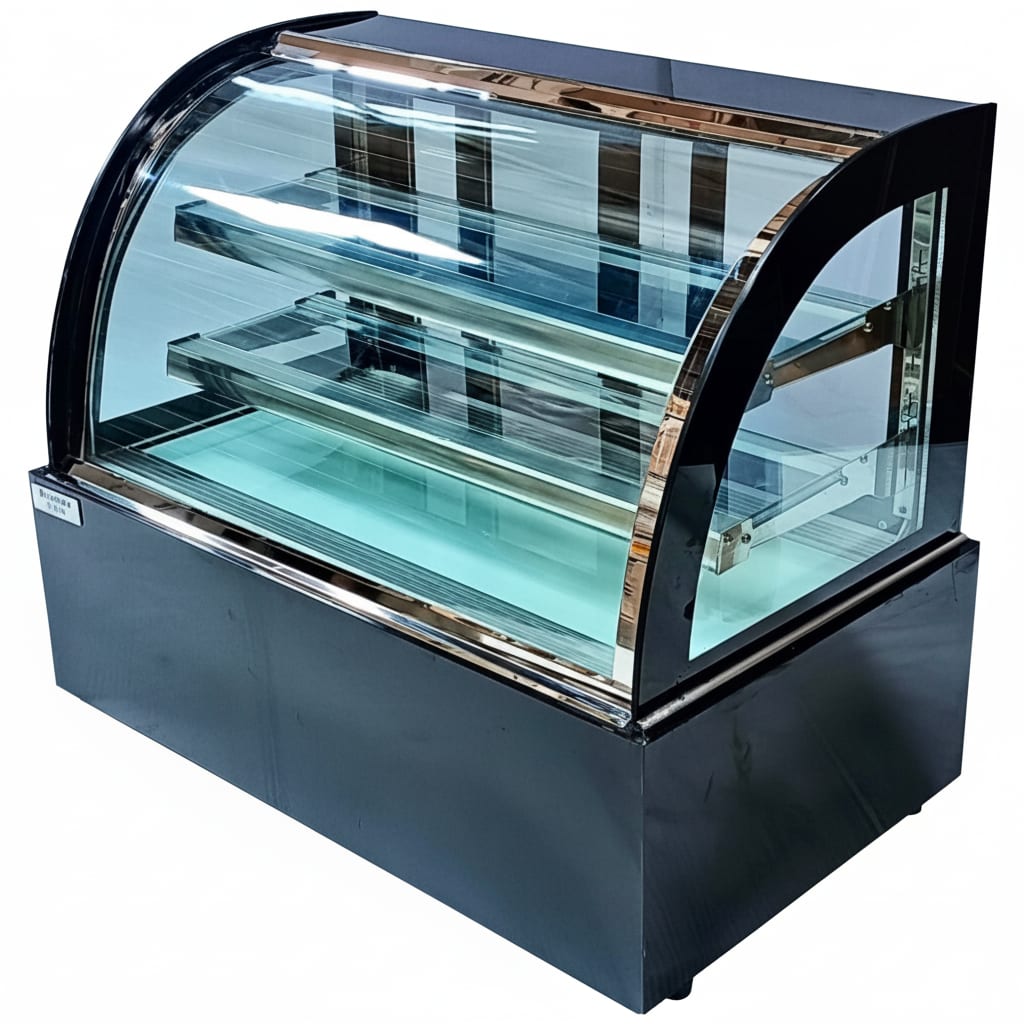 Electric Cold Showcase Black Curved Model 90cm - Small