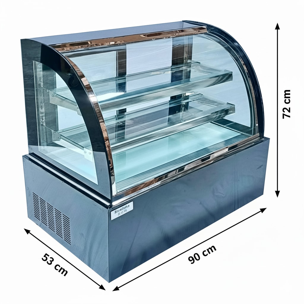 Electric Cold Showcase Black Curved Model 90cm - Small — view 2