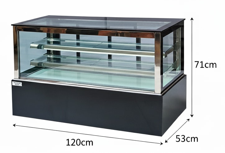 Electric Cold Showcase Black Straight Model 120cm - Big — view 2