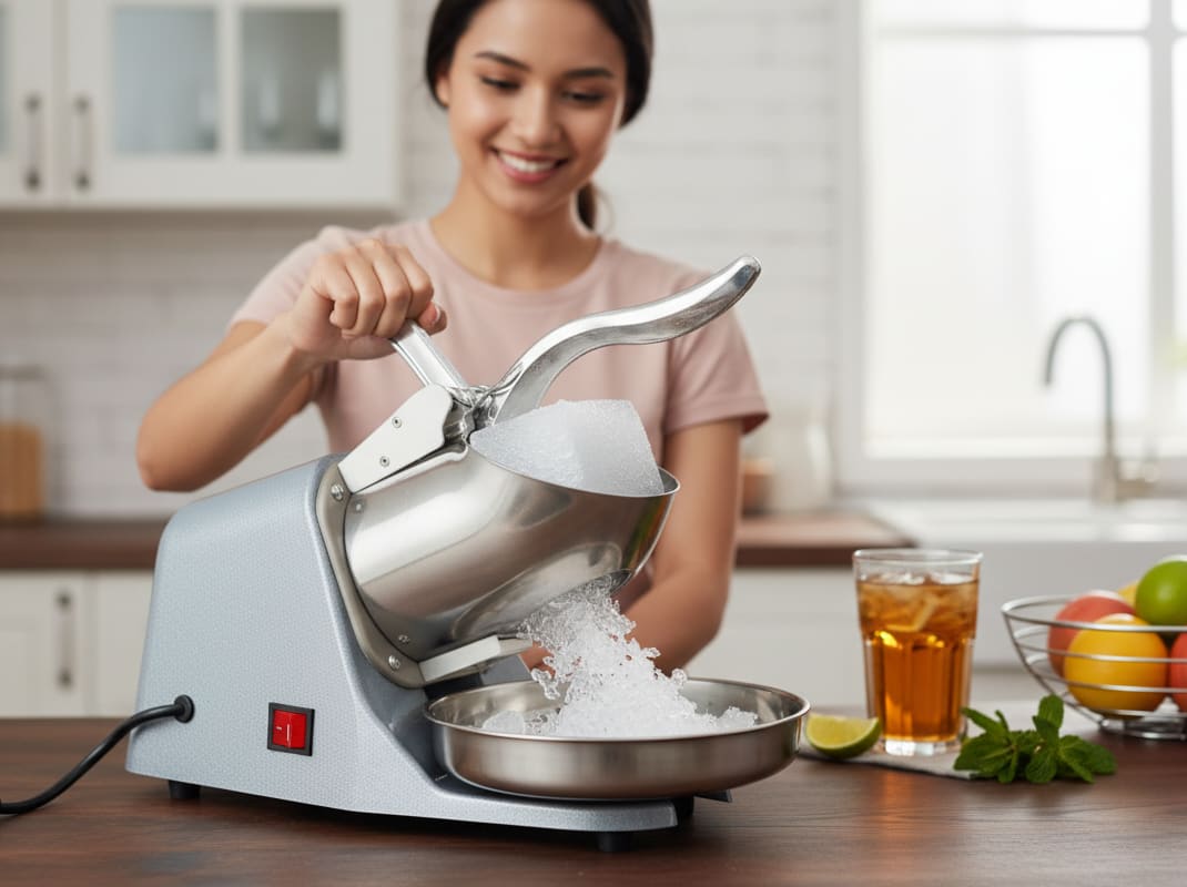 Electric Aluminium Body Four Blade Ice Crusher - Silver — view 3