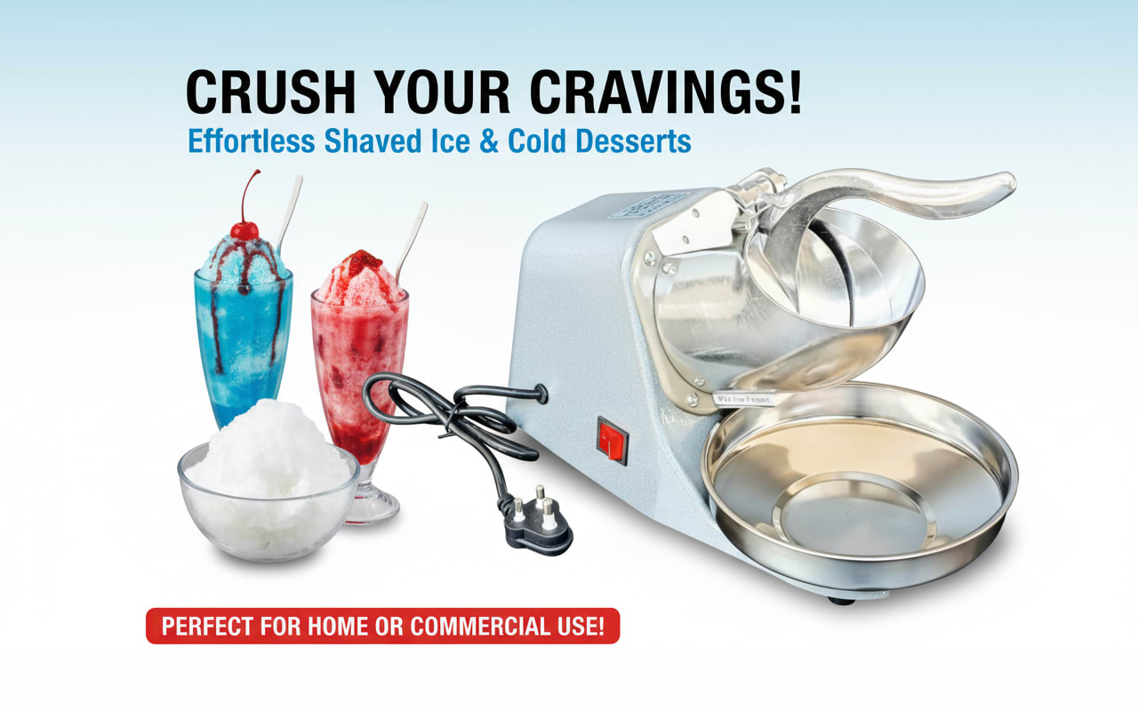Electric Aluminium Body Four Blade Ice Crusher - Silver — view 4