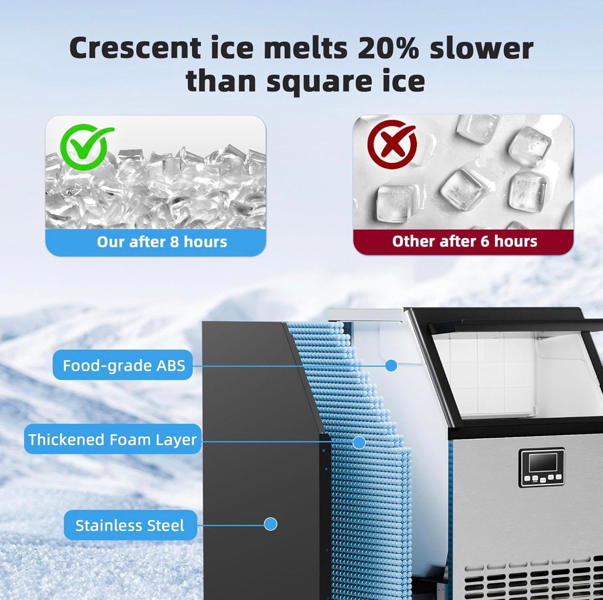 Electric Ice Cube Maker - 35kg/day — view 5