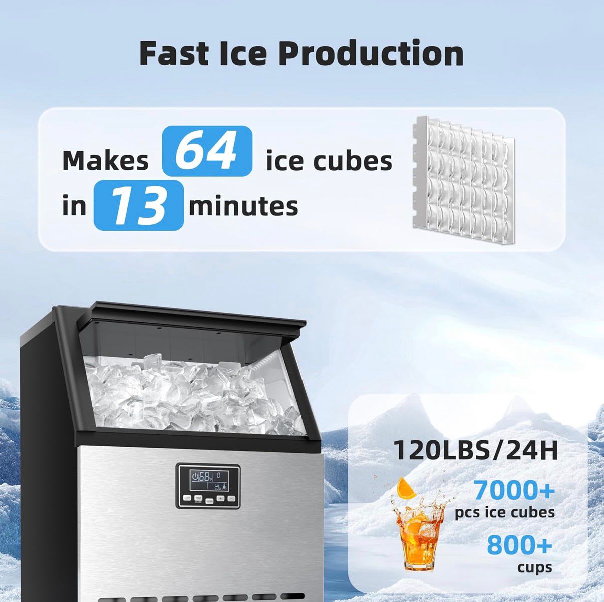Electric Ice Cube Maker - 35kg/day — view 6