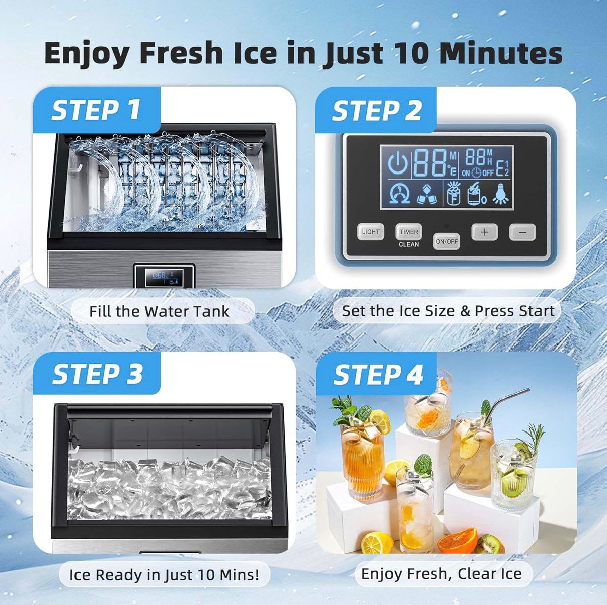 Electric Ice Cube Maker - 35kg/day — view 7