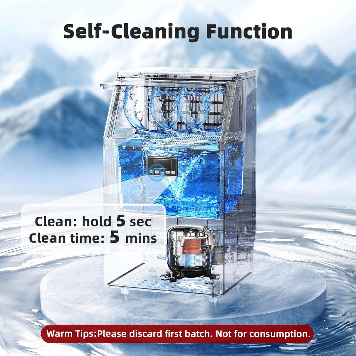 Electric Ice Cube Maker - 35kg/day — view 9