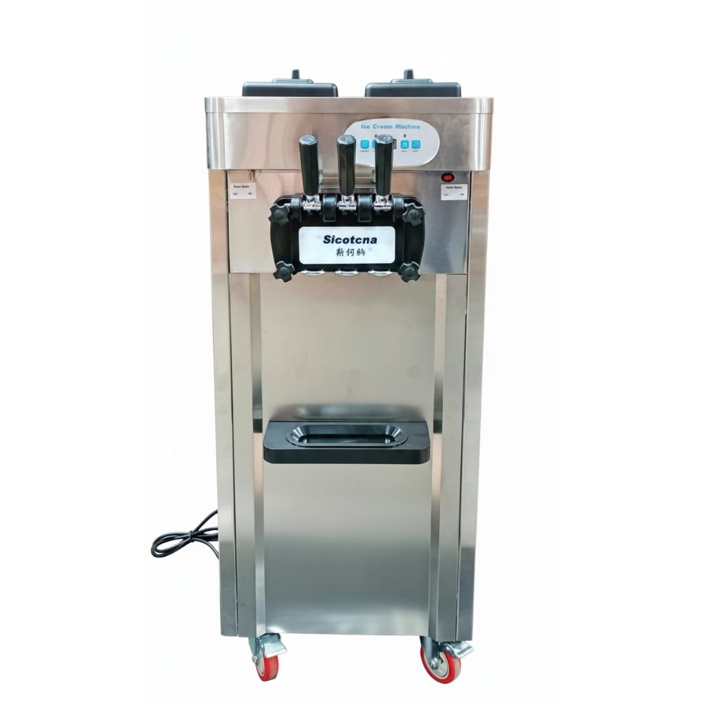 Electric SS Softy Machine - Single Compressor (3 Nozzles)